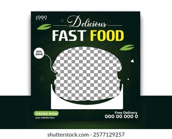 mordant food social media post design