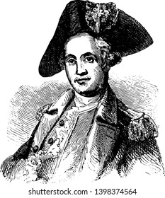 Mordecai Gist 1743 to 1792 he was a general in command of the Maryland Line in the continental army during the American revolutionary war vintage line drawing or engraving illustration