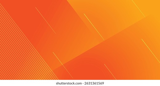 Morden orange color abstract background with futuristic line, orange background use for business, corporate, institution, poster, template, party, festive, seminar, vector