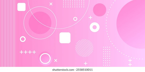 Morden Pink element gradient colour abstract background with geometric rounded shapes pattern and abstract lines texture with dynamic shapes 3D composition vector illustration eps10.