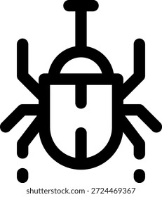 Icono de escarabajo de trazo redondeado Morden