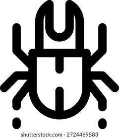 Icono de escarabajo de trazo redondeado Morden
