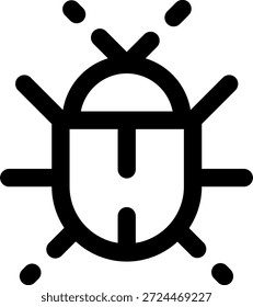 Icono de error de trazo redondeado de Morden