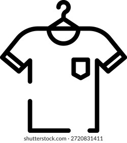 Icono de ropa de trazo redondeado Morden