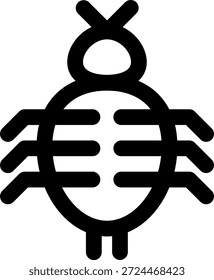 Icono de pulga de trazo redondeado de Morden