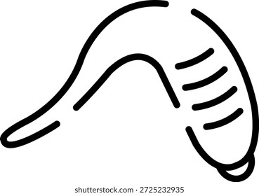 Icono de sanguijuela de trazo redondeado Morden