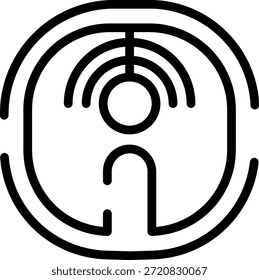 Icono de salmón de trazo redondeado Morden