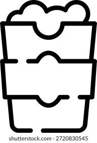Icono de bocadillo de trazo redondeado de Morden