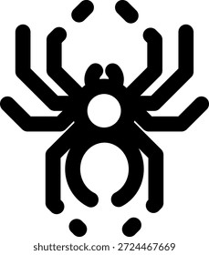 Icono de araña de trazo redondeado de Morden