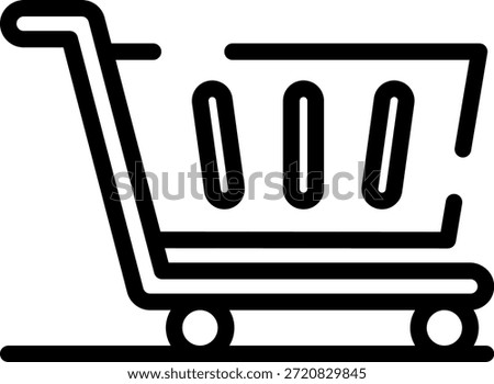Morden Rounded Stroke Trolley Icon