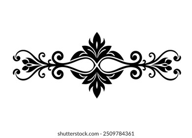 a morden vector victorian baroque dividers set