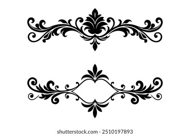  Morden Vector Victorian Baroque Dividers