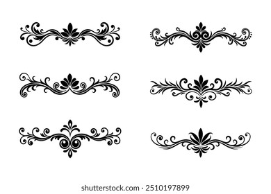  morden vector victorian baroque dividers