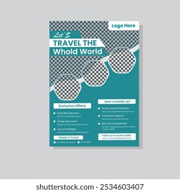 mordent travel flyer design template