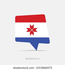 Mordovia flag bubble chat icon