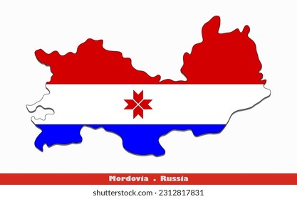 Mordovia Flag - Oblasts of Russia