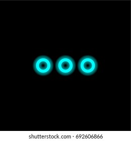 More blue glowing neon ui ux icon. Glowing sign logo vector