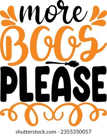 More boos please - Halloween design