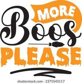 More boos please Halloween design