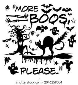 More Boos Please, Illustration, Cute hand drawn doodles 