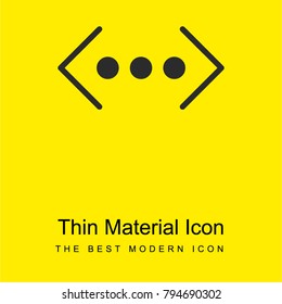 More bright yellow material minimal icon or logo design