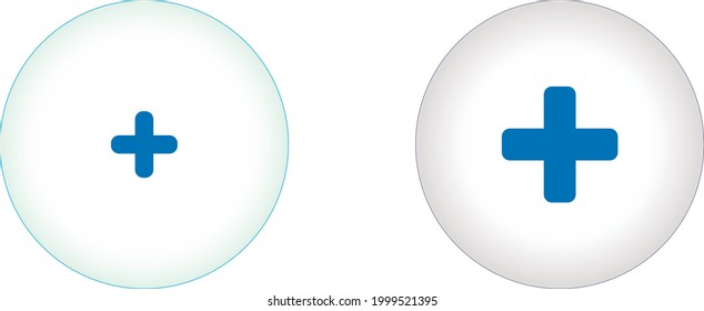 More button, symbol for web blue icon in vector