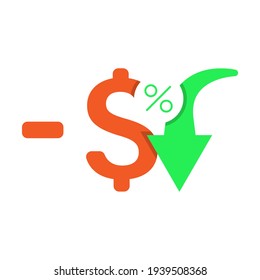 precio más barato, descuento diseño de iconos planos ilustración vectorial eps10
