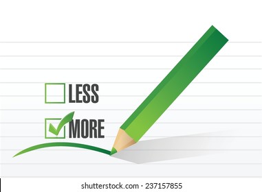 more check list selection illustration design over a white background