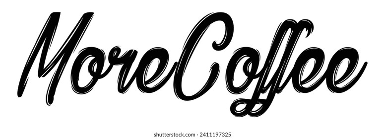 más texto de café sobre fondo blanco.