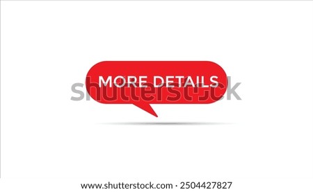 More details button web banner templates. Vector Illustration 