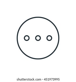 More details circular icon, Vector
