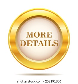 More details icon. Internet button on white background. EPS10 vector. 