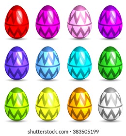 More Easter Eggs. Vector Illustration Collection.