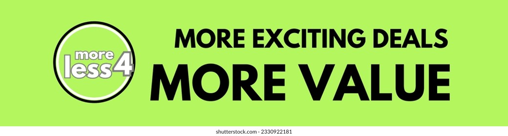 More Exciting Deals. Promotional Banner 