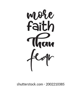 more faith than fear letter quote