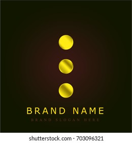 More golden metallic logo