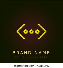 More golden metallic logo