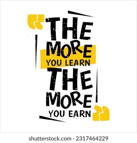 More and more  graphic design vector illustration \