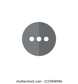 Icono de vector plano gris