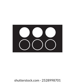 More horizontal icon. Three dots menu symbol modern, simple, vector, icon for website design, mobile app, ui. Vector Illustration eps 10