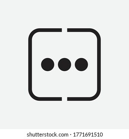 More icon design isolated on white background