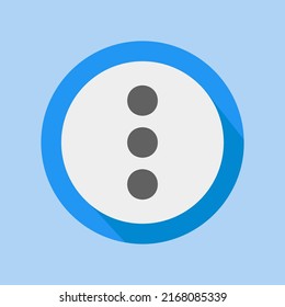 More icon in flat style about user interface, use for website mobile app presentation