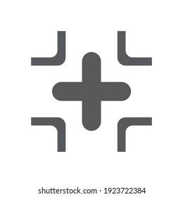 More Icon flat style on white background vector illustration