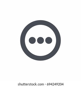 More Icon flat style on white background vector illustration