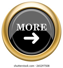 More icon. Internet button on white  background. EPS10 Vector. 
