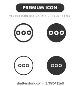 more icon isolated on white background. for your web site design, logo, app, UI. Vector graphics illustration and editable stroke. EPS 10.