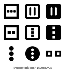 more icon isolated sign symbol vector illustration - Collection of high quality black style vector icons
