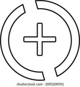 More icon. read more sign. Vector line art..eps