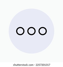 More Icon. UI, Universal Interface Symbol.