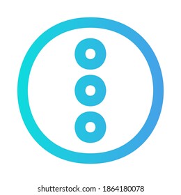 More icon vector illustration in gradient style for any projects, use for website mobile app presentation